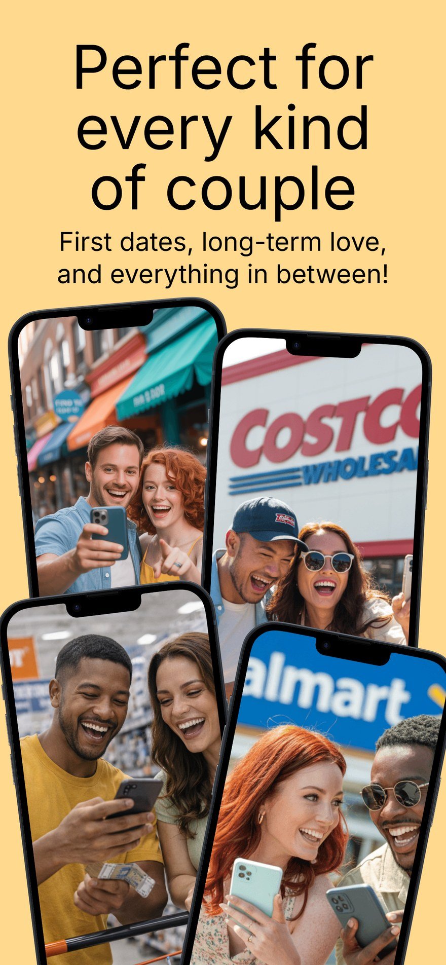 Happy couples enjoying SnapDate dates